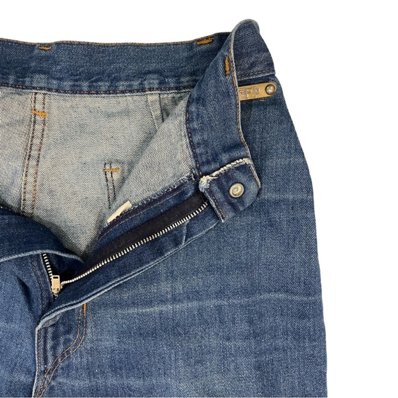 [28] Vintage FANCY PROPS rare 70s jeans unhemmed ultra high rise retro 1970 - Picture 6 of 8